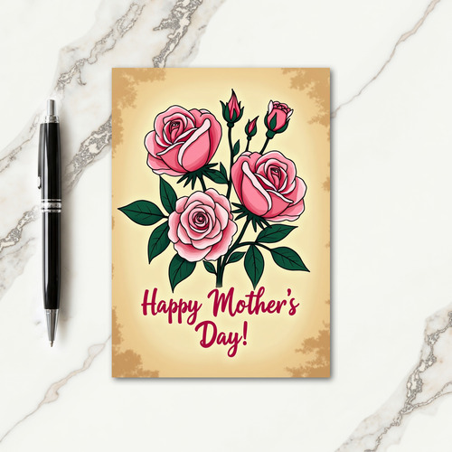 Rose Garden Mothers Day Card