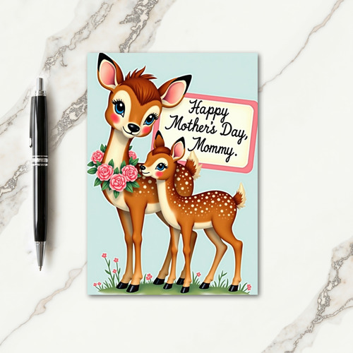 Rose Garland Mothers Day Card