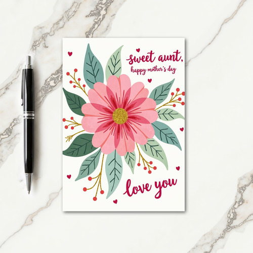 Rose Gold Mothers Day Card