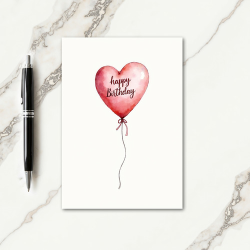 Rose Gradient Birthday Card