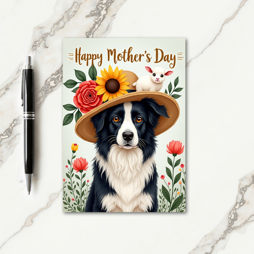 Rose Hat Mothers Day Card