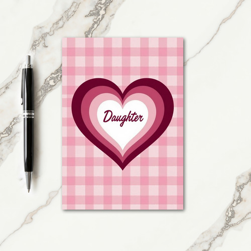 Rose Heart Daughters Day Card
