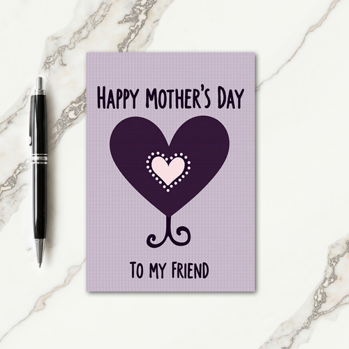 Rose Heart Friends Day Card