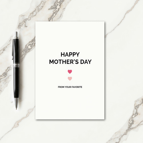 Rose Hearts Mothers Day Card