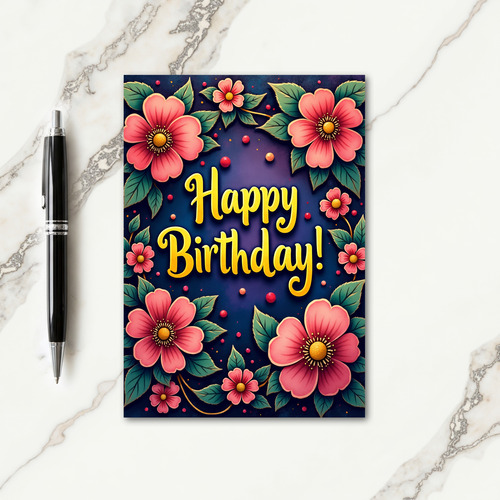 Rose Hues Birthday Card