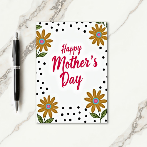Rose Lettered Mothers Day Card