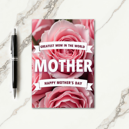 Rose Mother Illustration Day Card
