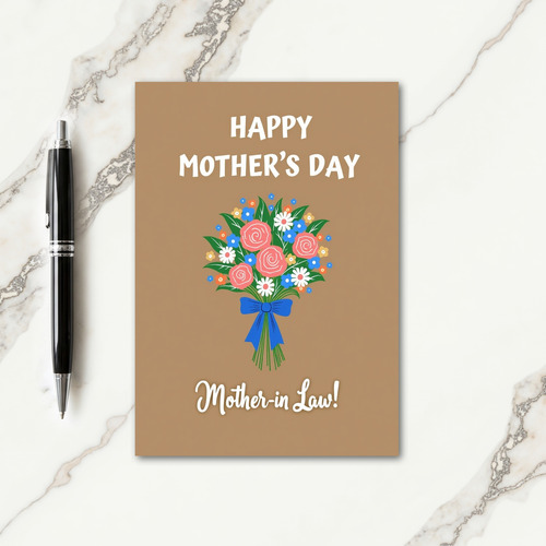 Rose Mother In Law Card