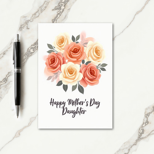Rose Mothers Day Daughter Card