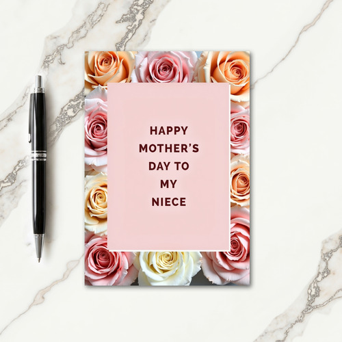 Rose Mothers Day Niece Card