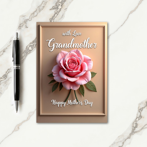 Rose Mothers Day Plaque Card