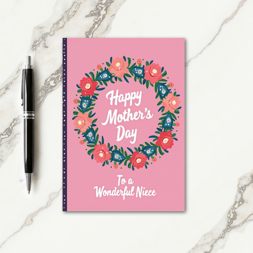 Rose Mothers Day Wreath Card
