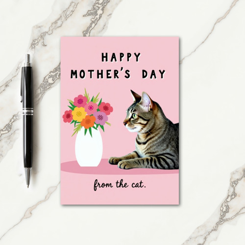 Rose Pattern Mothers Day Card
