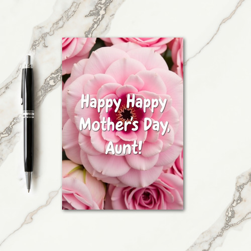 Rose Petal Aunts Day Card