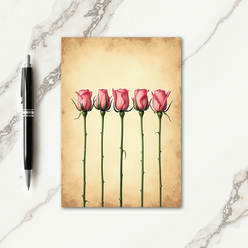 Rose Petal Birthday Card