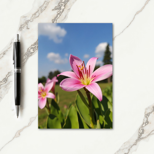 Rose Petal Flower Card