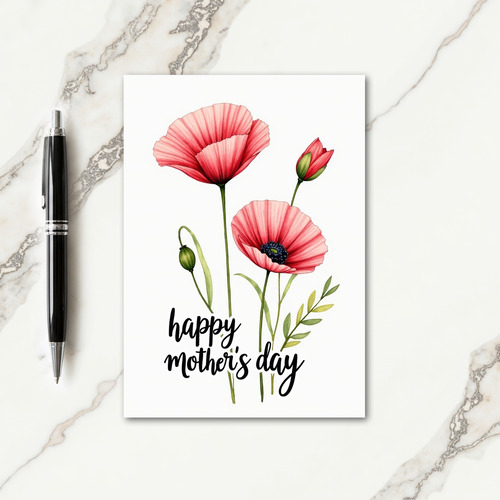 Rose Petal Mothers Day Card