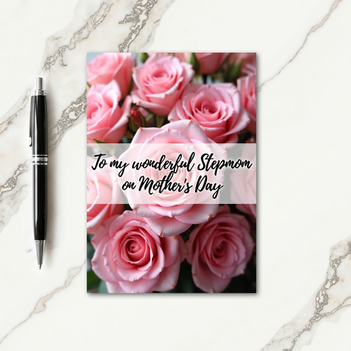 Rose Petal Soft Touch Greeting Card