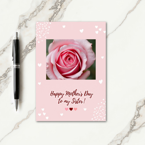 Rose Photo Sweet Mothers Day Card