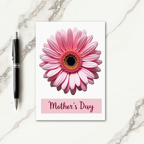 Rose Pink Floral Mothers Day Card
