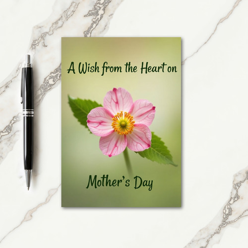 Rose Pink Mothers Day Bloom Card