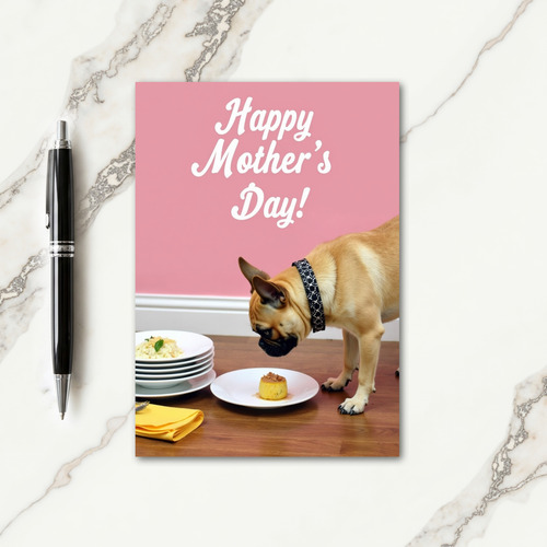 Rose Pink Mothers Day Feast Card
