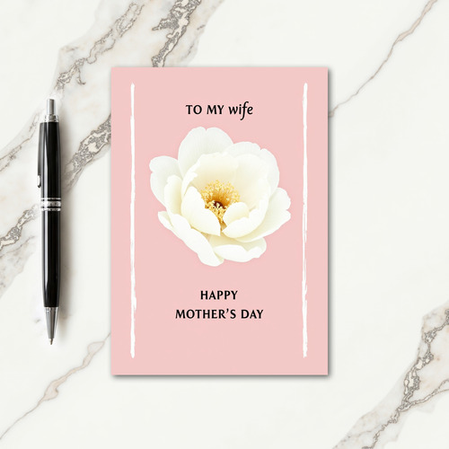 Rose Pink Mothers Day Love Card
