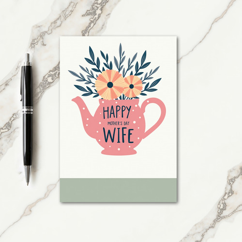 Rose Pink Teapot Mother Card