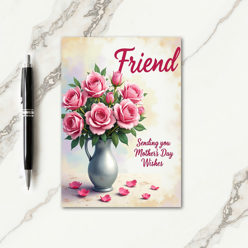 Rose Pitcher Mothers Day Card