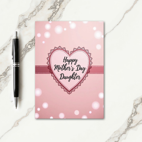 Rose Ribbon Mothers Day Card