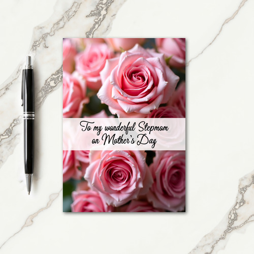 Rose Stepmoms Day Greeting Card