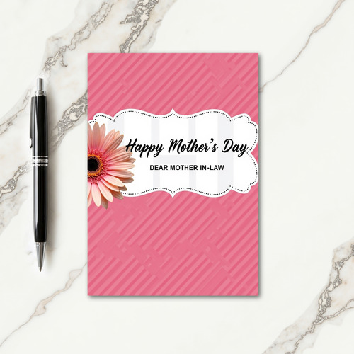 Rose Stripe Mothers Day Card