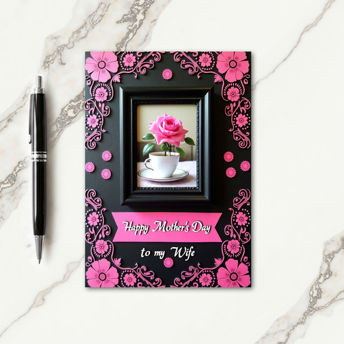 Rose Teacup Mothers Love Card
