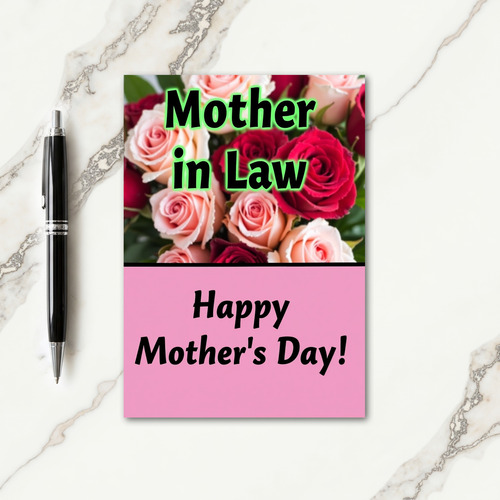 Rose Tinted Mother In Law Card