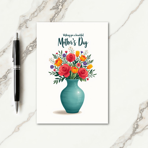 Rose Tulip Mothers Day Card