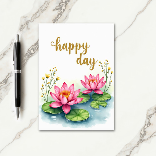 Rose Water Birthday Card