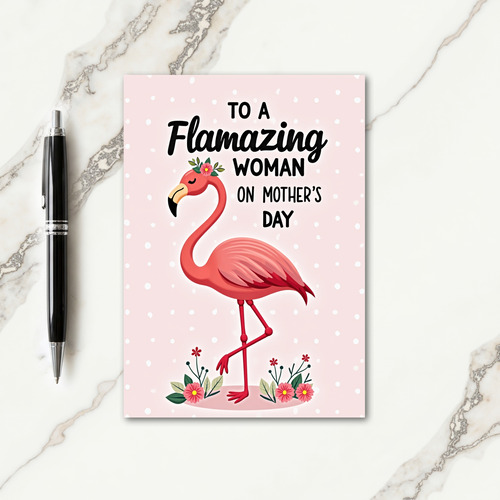Roseate Bird Mothers Day Card