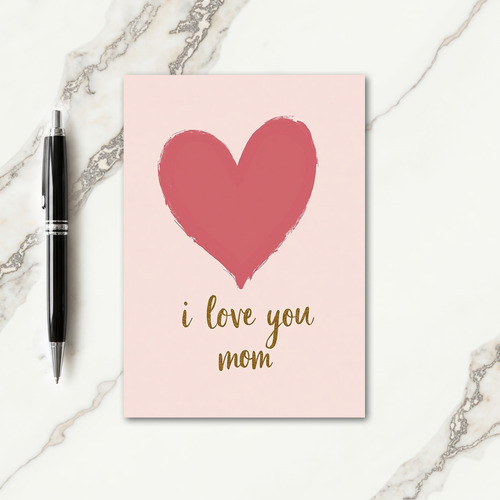 Roseate Heart Mothers Day Card