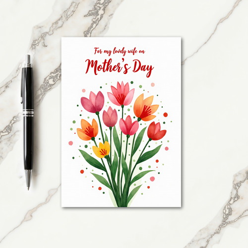 Roseate Hues Mothers Day Card