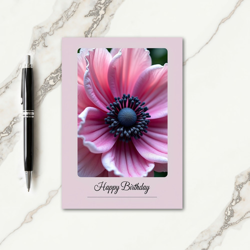 Roseate Petal Birthday Card