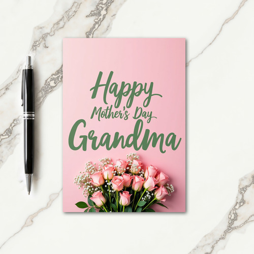 Rosebud Bouquet Mothers Day Card