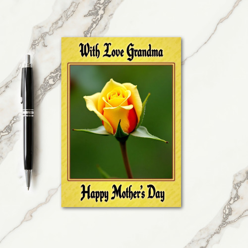 Rosebud Sweet Mothers Day Card