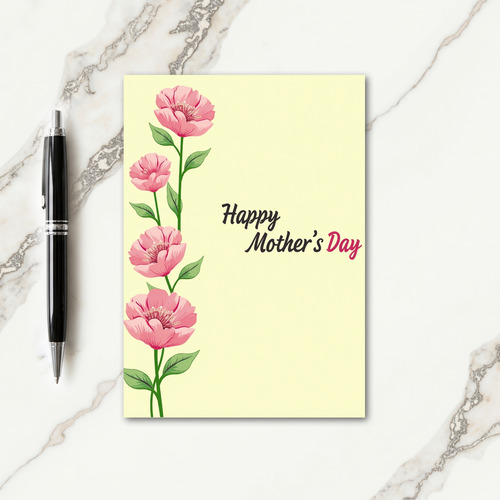 Rosy Blossoms Mothers Day Card