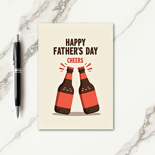Rosy Bottles Fathers Day Card