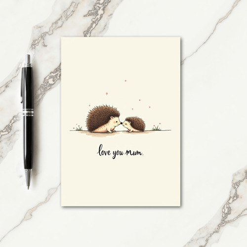 Rosy Cheeked Mums Love Card