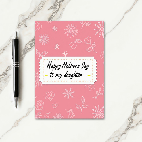 Rosy Daughter Mothers Day Card