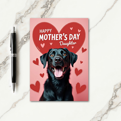Rosy Dog Mothers Day Card