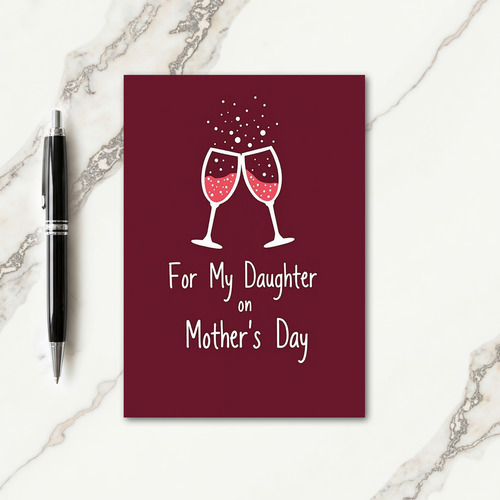 Rosy Drink Mothers Day Card
