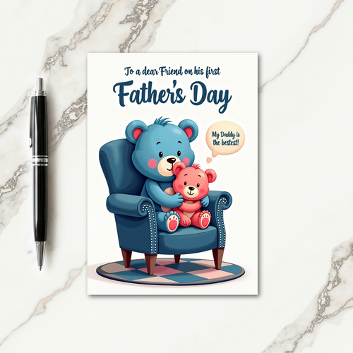 Rosy Fathers Day Moment Card