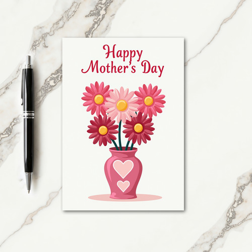 Rosy Floral Bouquet Card